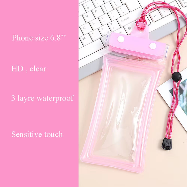 NextiViral™ Waterproof Phone Pouch – Floating Dry Bag Case for Smartphones up to 6.8&
