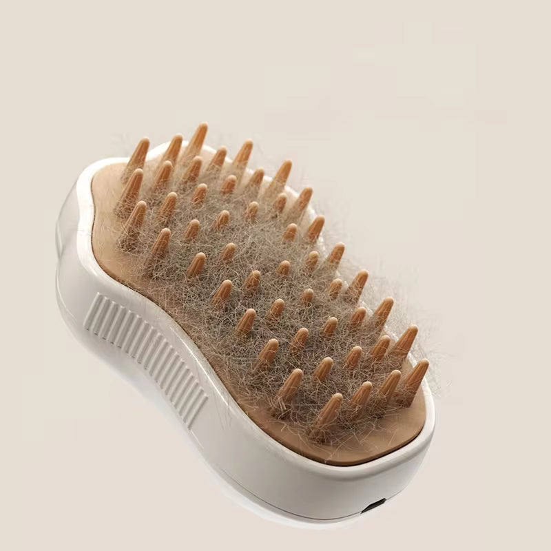 NextViral™ SteamGroom  – 3-in-1 Electric Pet Brush with Steam Cleaning & Massage 💚🐾