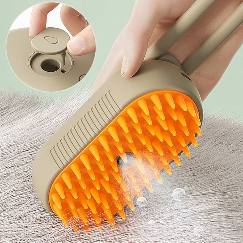 NextViral™ SteamGroom Pro – 3-in-1 Electric Pet Brush with Steam Cleaning & Massage 💚🐾