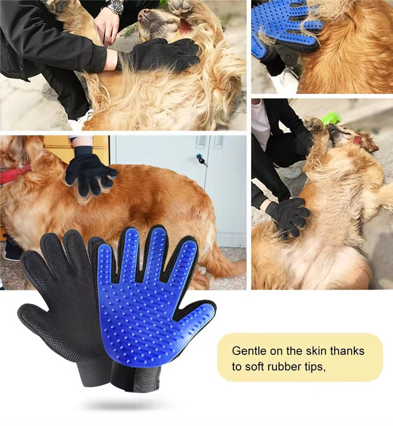 PawEase™ Silicone Grooming Bath Glove – Gentle Pet Bath Brush for Cats & Dogs | Anti-Scratch Massage Comb, Hair Removal & Bathing Aid