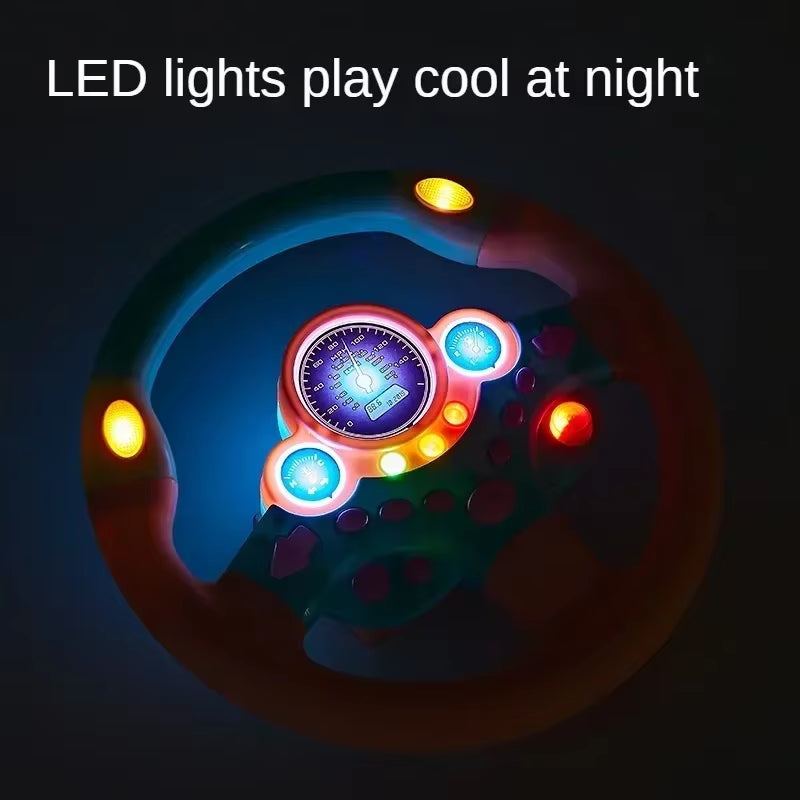 DriveJoy™ Kids Steering Wheel | Volante de Conducción Infantil con Luces y Sonidos Realistas – Juguete Interactivo para Niños 🚗🎶