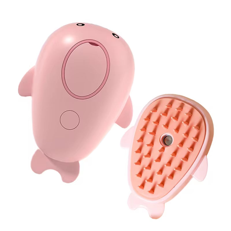 NextViral™ SteamGroom  – 3-in-1 Electric Pet Brush with Steam Cleaning & Massage 💚🐾