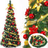 NextViral™ Pop-Up Xmas Tree | Pre-Decorated Foldable Christmas Tree – Easy Setup, Portable & Sparkling Holiday Décor 🎅🌟