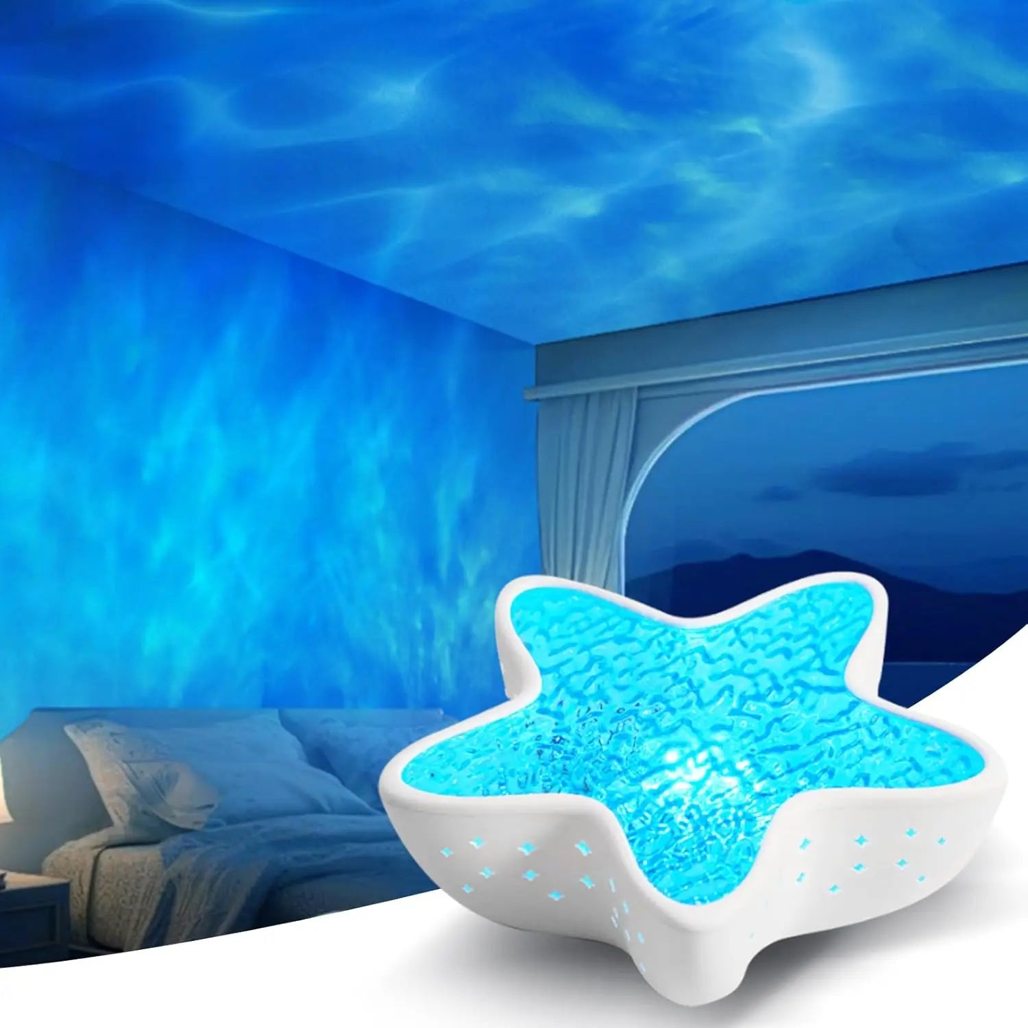 🌌 ViraGlow™ Dream Projector – Lámpara Ambiental Recargable y Decorativa para Hogar, Niños y Fiestas ✨