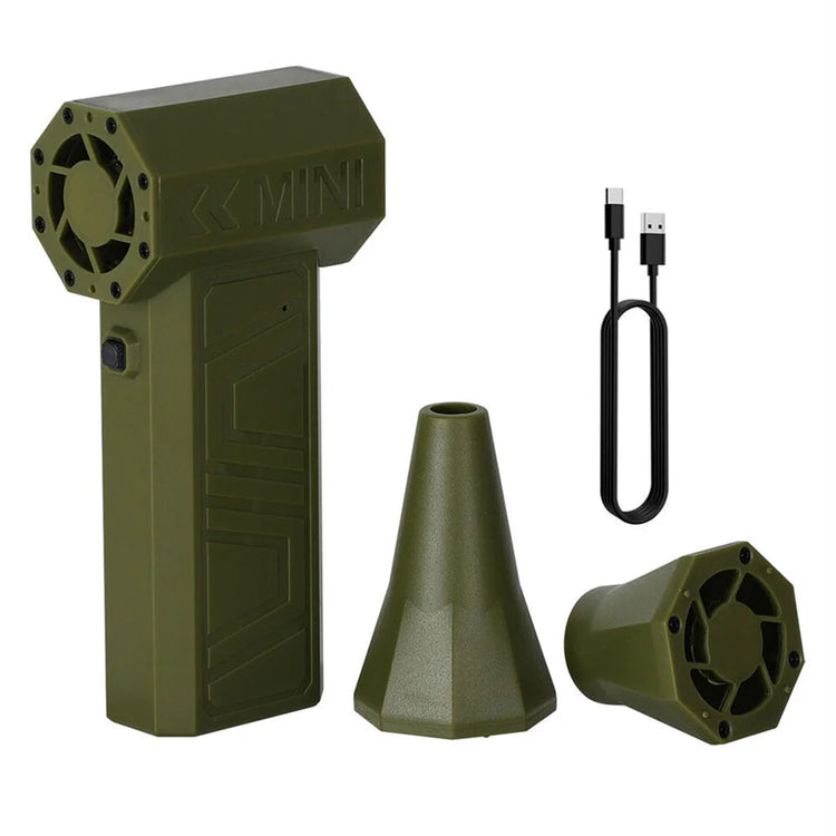 TurboBlow X130 – Soplador Eléctrico de Aire 130000RPM | Mini Ventilador Portátil Recargable con Velocidad Ajustable | Ideal para Limpieza de Coche, Teclado y Electrónicos