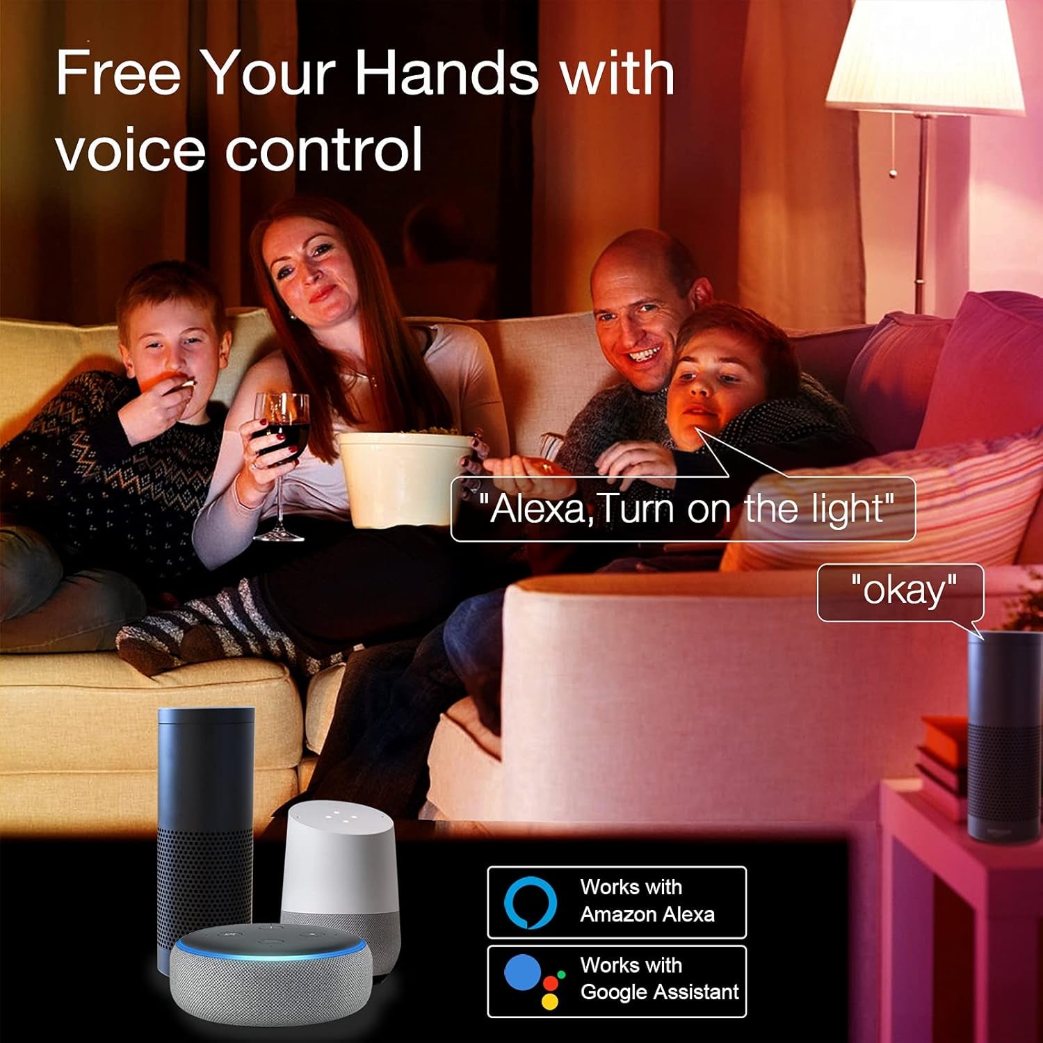 Phopollo Multicolor Smart Bulbs – Alexa/Google Powered
