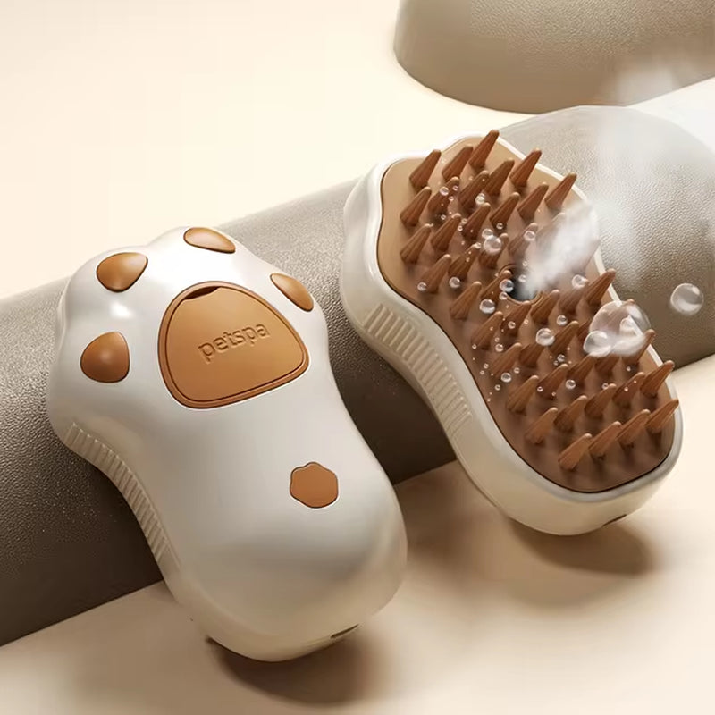 NextViral™ SteamGroom  – 3-in-1 Electric Pet Brush with Steam Cleaning & Massage 💚🐾