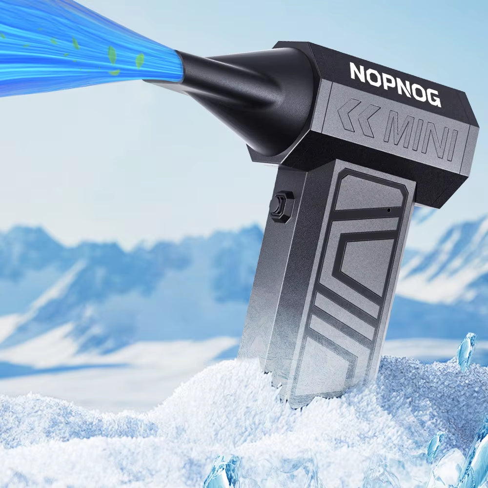 Electric Air Duster Blowing Snow Turbo Jet Fan Car Fan 5 Outlet Nozzles Cleaning Blower Tool 130000RPM Portable Type-C Charging